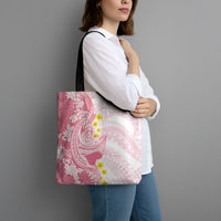 Pink Hawaii Shark Tattoo Tote Bag Puakenikeni Lei Plumeria Polynesian Pattern LT14 - Polynesian Pride