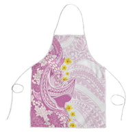 Purple Hawaii Shark Tattoo Apron Puakenikeni Lei Plumeria Polynesian Pattern