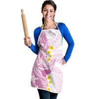 Purple Hawaii Shark Tattoo Apron Puakenikeni Lei Plumeria Polynesian Pattern