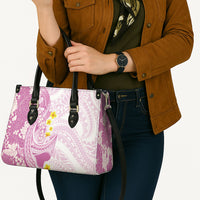 Purple Hawaii Shark Tattoo Leather Bag Puakenikeni Lei Plumeria Polynesian Pattern LT14 - Polynesian Pride