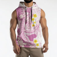 Purple Hawaii Shark Tattoo Sleeveless Hoodie Puakenikeni Lei Plumeria Polynesian Pattern LT14 - Polynesian Pride
