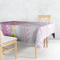 Purple Hawaii Shark Tattoo Tablecloth Puakenikeni Lei Plumeria Polynesian Pattern LT14 - Polynesian Pride