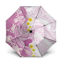 Purple Hawaii Shark Tattoo Umbrella Puakenikeni Lei Plumeria Polynesian Pattern LT14 One Size Folded 11.42 inch Opened Diameter 37.4 inch Purple - Polynesian Pride