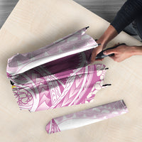 Purple Hawaii Shark Tattoo Umbrella Puakenikeni Lei Plumeria Polynesian Pattern LT14 - Polynesian Pride