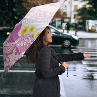 Purple Hawaii Shark Tattoo Umbrella Puakenikeni Lei Plumeria Polynesian Pattern LT14 - Polynesian Pride