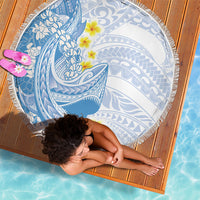Blue Hawaii Shark Tattoo Beach Blanket Puakenikeni Lei Plumeria Polynesian Pattern