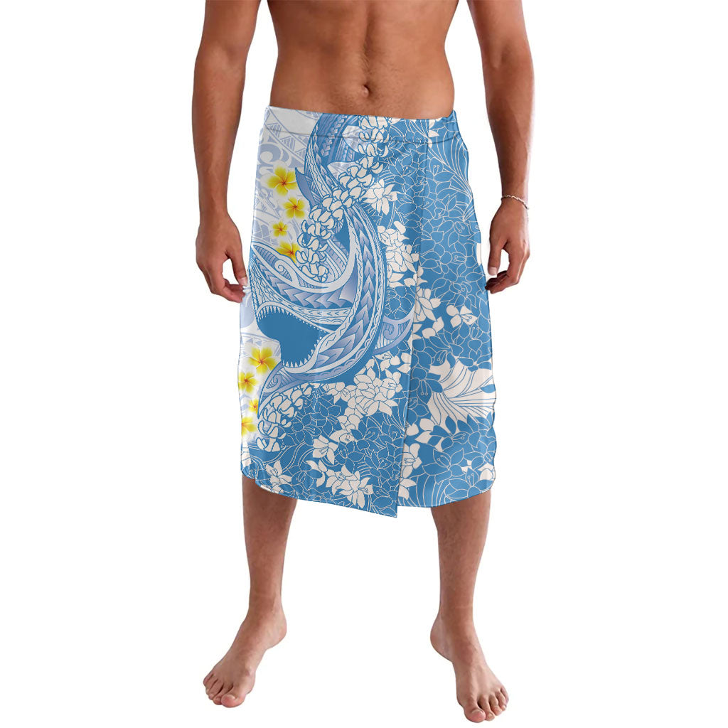Blue Hawaii Shark Tattoo Lavalava Puakenikeni Lei Plumeria Polynesian Pattern