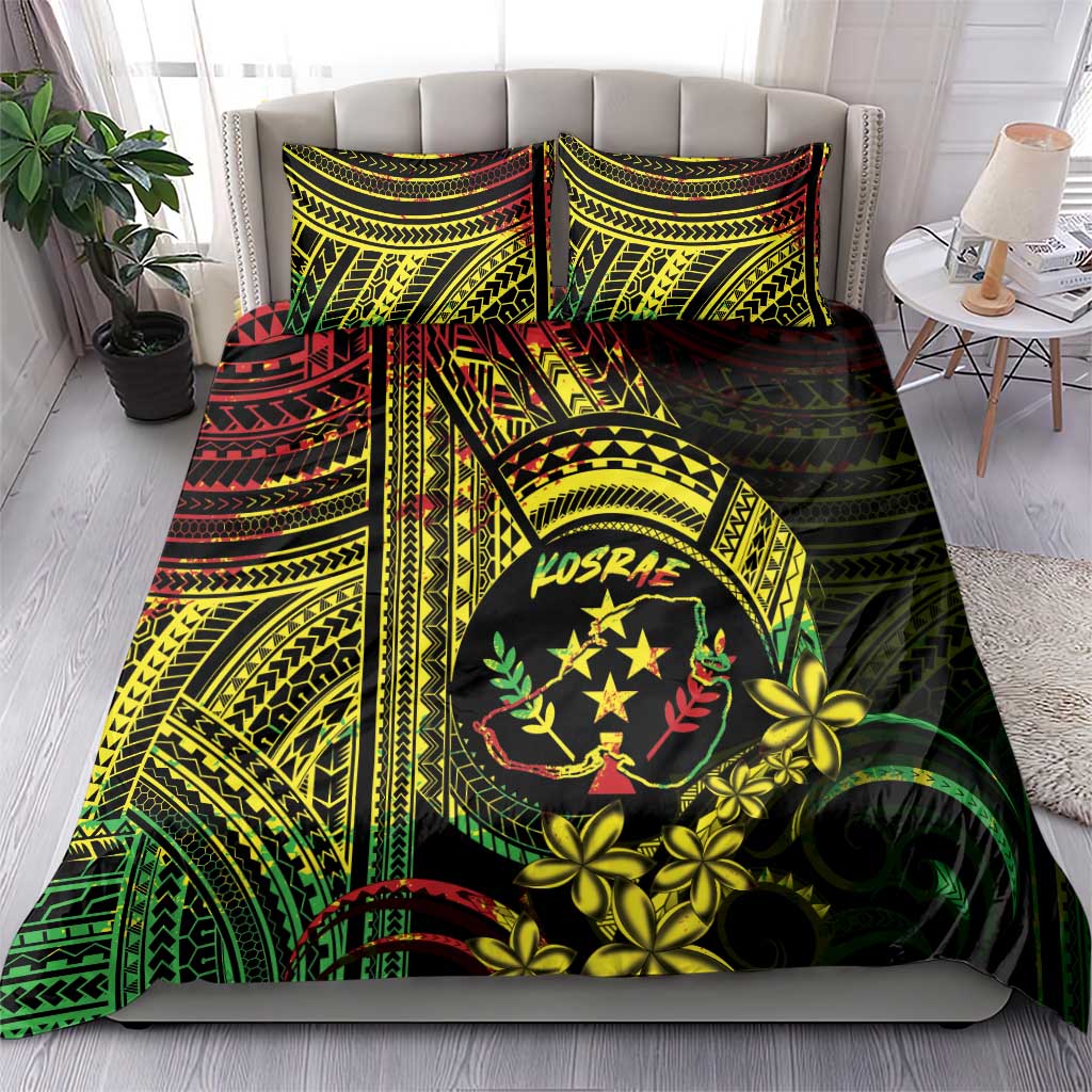Reggae Kosrae Liberation Day Bedding Set September 8 Polynesian Tattoo - Polynesian Pride