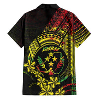 Reggae Kosrae Liberation Day Family Matching Puletasi and Hawaiian Shirt September 8 Polynesian Tattoo LT14 - Polynesian Pride