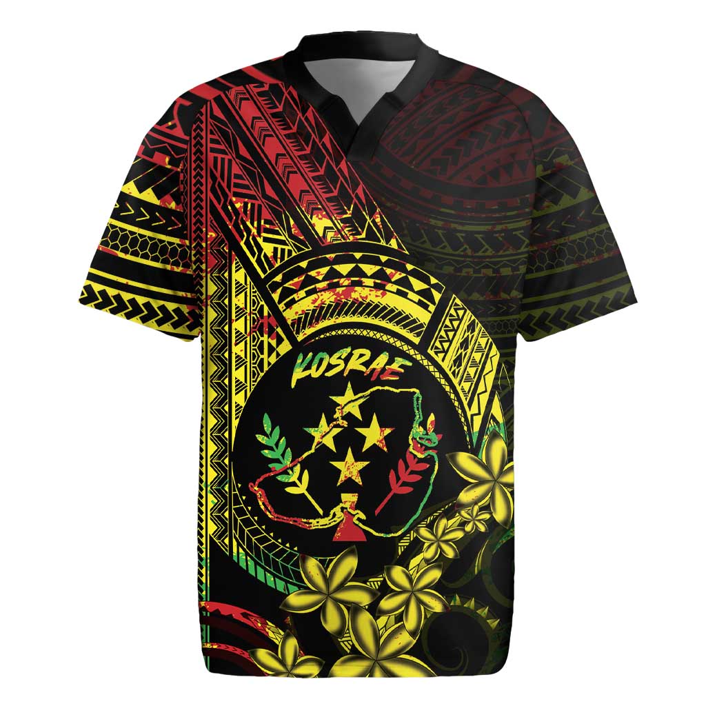 Reggae Kosrae Liberation Day Rugby Jersey September 8 Polynesian Tattoo LT14 Reggae - Polynesian Pride