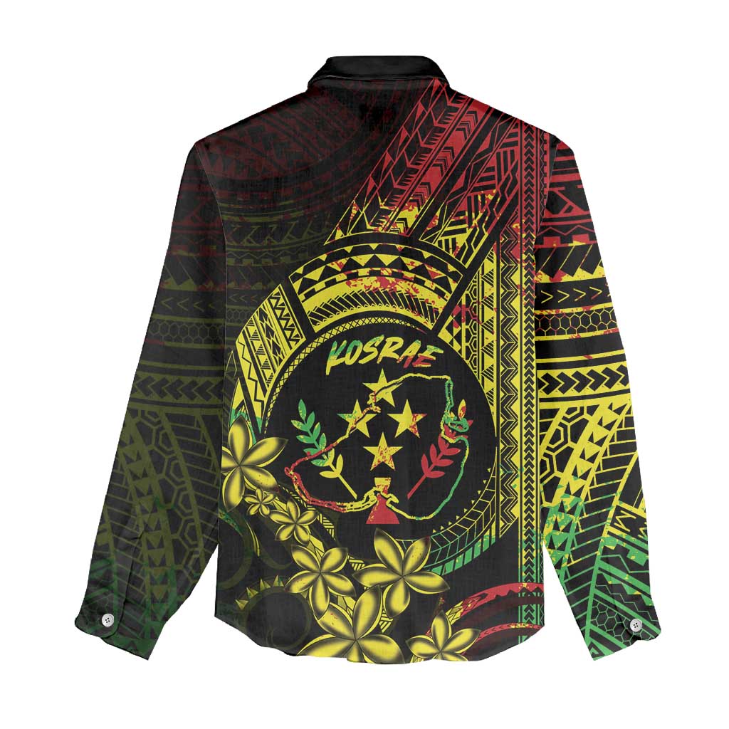 Reggae Kosrae Liberation Day Women Casual Shirt September 8 Polynesian Tattoo - Polynesian Pride