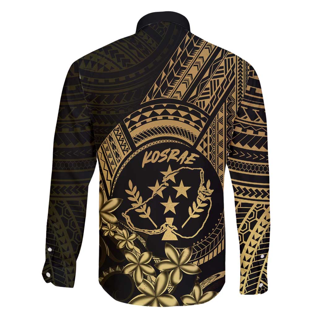 Gold Kosrae Liberation Day Family Matching Short Sleeve Bodycon Dress and Hawaiian Shirt September 8 Polynesian Tattoo LT14 - Polynesian Pride