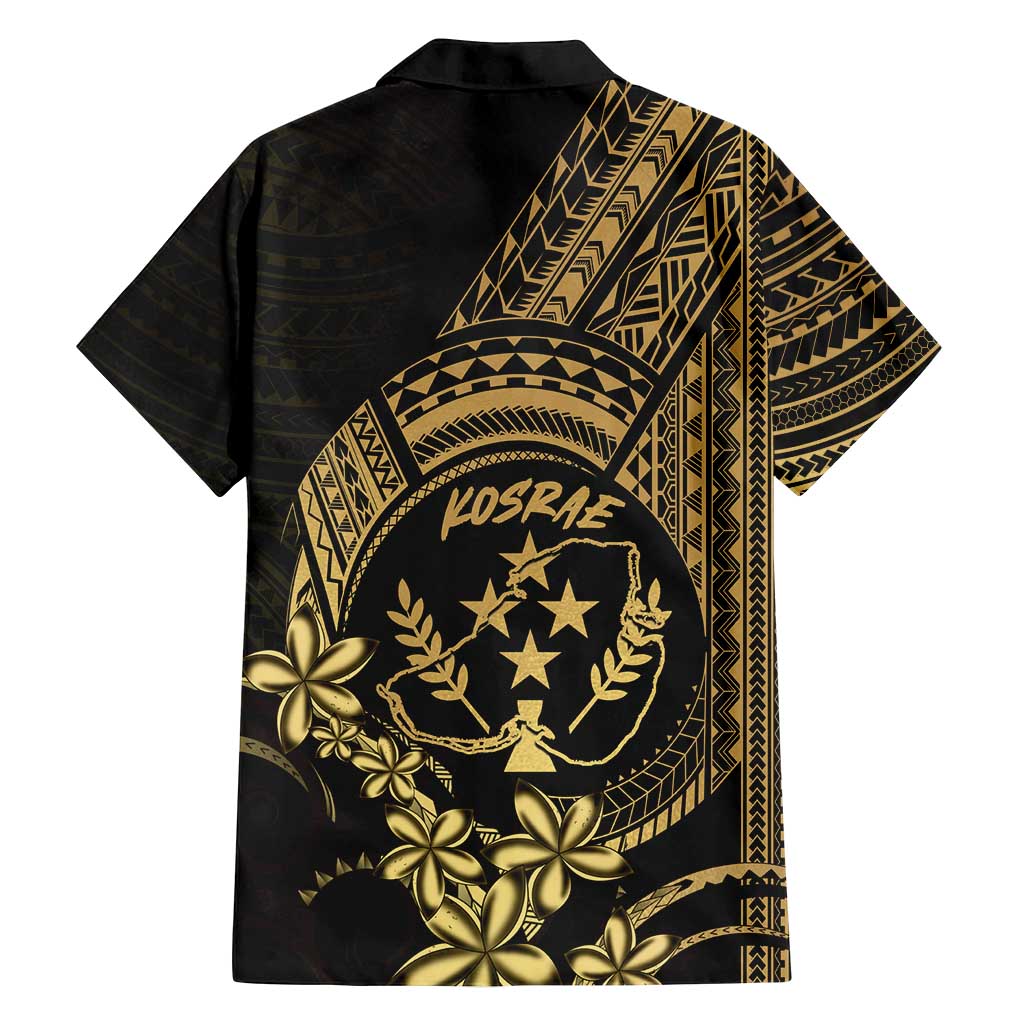 Gold Kosrae Liberation Day Family Matching Summer Maxi Dress and Hawaiian Shirt September 8 Polynesian Tattoo LT14 - Polynesian Pride