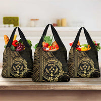 Gold Kosrae Liberation Day Grocery Bag September 8 Polynesian Tattoo - Polynesian Pride