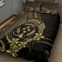Gold Kosrae Liberation Day Quilt Bed Set September 8 Polynesian Tattoo LT14 - Polynesian Pride