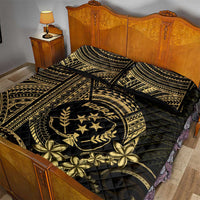 Gold Kosrae Liberation Day Quilt Bed Set September 8 Polynesian Tattoo LT14 - Polynesian Pride