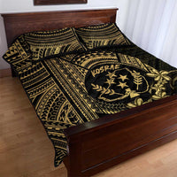 Gold Kosrae Liberation Day Quilt Bed Set September 8 Polynesian Tattoo LT14 - Polynesian Pride