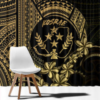 Gold Kosrae Liberation Day Window Curtain September 8 Polynesian Tattoo LT14 - Polynesian Pride