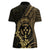 Gold Kosrae Liberation Day Women Polo Shirt September 8 Polynesian Tattoo - Polynesian Pride