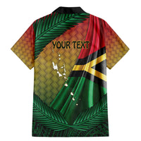 Personalised Long Live Vanuatu Independence Day Family Matching Mermaid Dress and Hawaiian Shirt 45th Anniversary Woven Pattern LT14 - Polynesian Pride