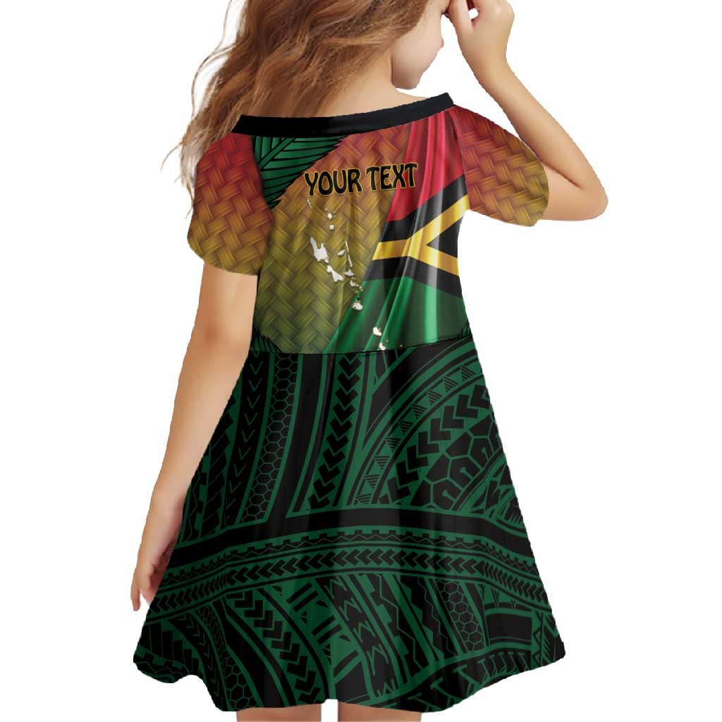 Personalised Long Live Vanuatu Independence Day Family Matching Off Shoulder Maxi Dress and Hawaiian Shirt 45th Anniversary Woven Pattern LT14 - Polynesian Pride