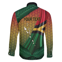 Personalised Long Live Vanuatu Independence Day Family Matching Summer Maxi Dress and Hawaiian Shirt 45th Anniversary Woven Pattern LT14 - Polynesian Pride
