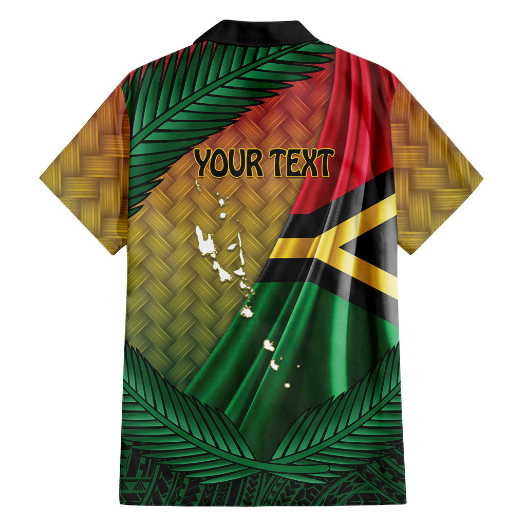 Personalised Long Live Vanuatu Independence Day Hawaiian Shirt 46th Anniversary Woven Pattern LT14 - Polynesian Pride