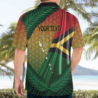 Personalised Long Live Vanuatu Independence Day Hawaiian Shirt 46th Anniversary Woven Pattern LT14 - Polynesian Pride