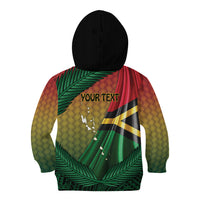 Personalised Long Live Vanuatu Independence Day Kid Hoodie 46th Anniversary Woven Pattern LT14 - Polynesian Pride