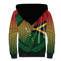 Personalised Long Live Vanuatu Independence Day Sherpa Hoodie 46th Anniversary Woven Pattern LT14 - Polynesian Pride