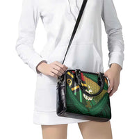 Long Live Vanuatu Independence Day Shoulder Handbag 45th Anniversary Woven Pattern - Polynesian Pride