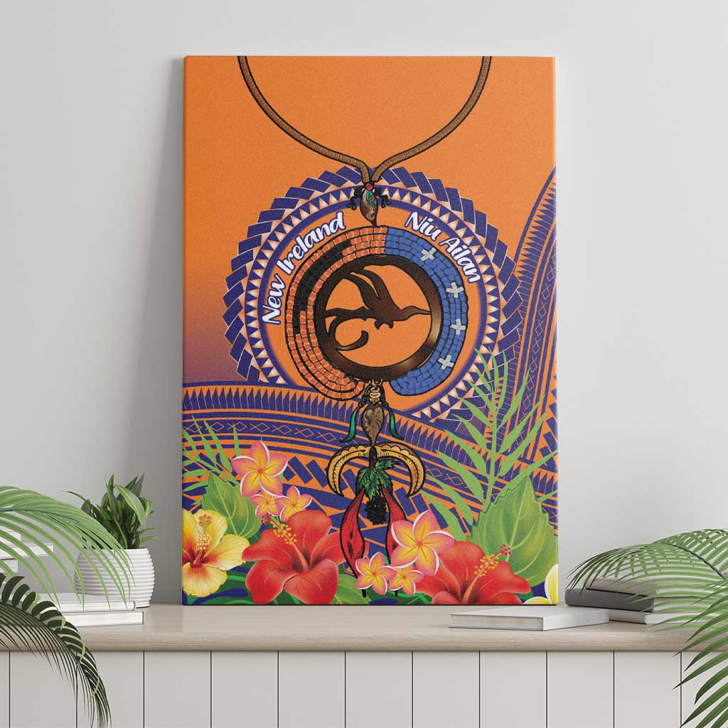 PNG New Ireland Province Canvas Wall Art Niu Ailan Necklace Polynesian Tattoo LT14 - Polynesian Pride