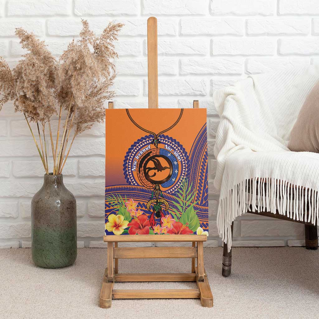 PNG New Ireland Province Canvas Wall Art Niu Ailan Necklace Polynesian Tattoo LT14 - Polynesian Pride