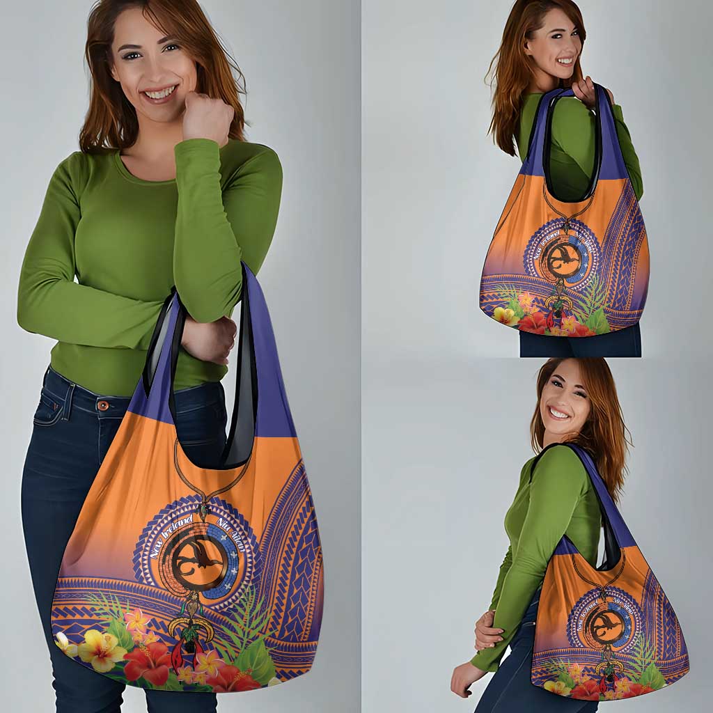 PNG New Ireland Province Grocery Bag Niu Ailan Necklace Polynesian Tattoo LT14 - Polynesian Pride