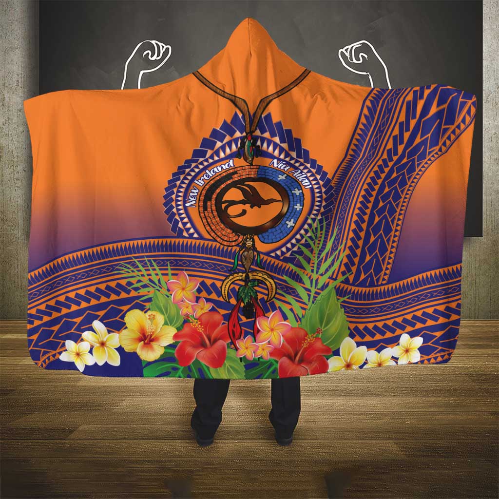 PNG New Ireland Province Hooded Blanket Niu Ailan Necklace Polynesian Tattoo LT14 - Polynesian Pride
