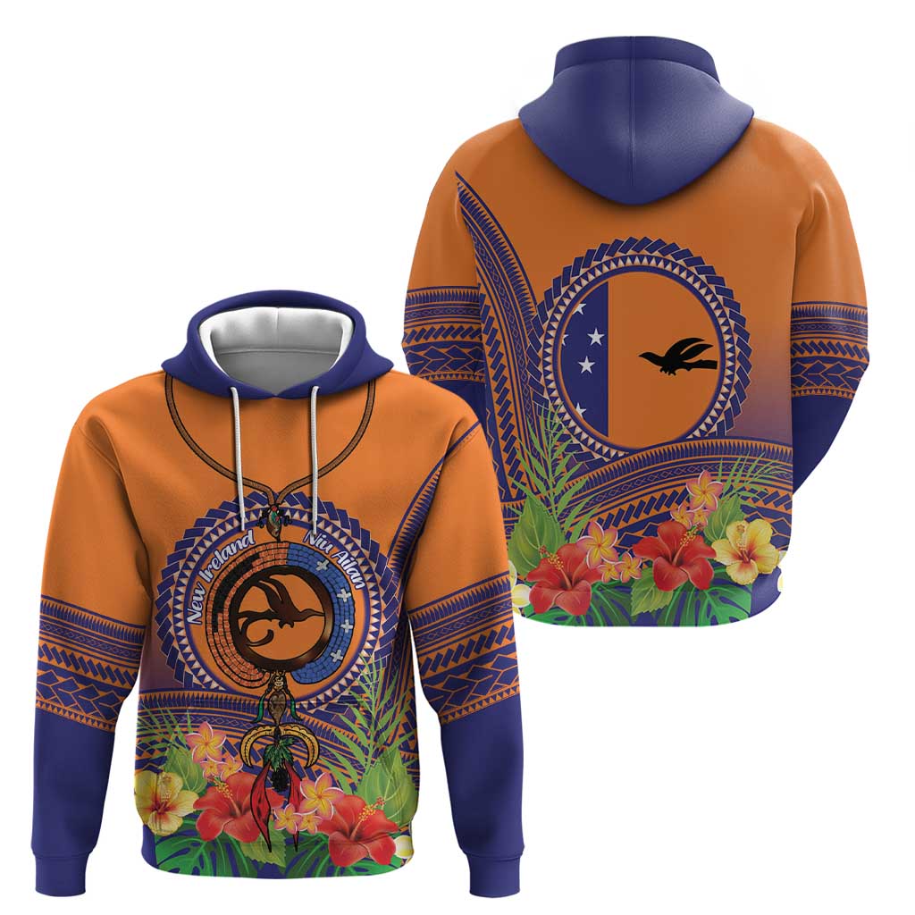 PNG New Ireland Province Hoodie Niu Ailan Necklace Polynesian Tattoo LT14 - Polynesian Pride