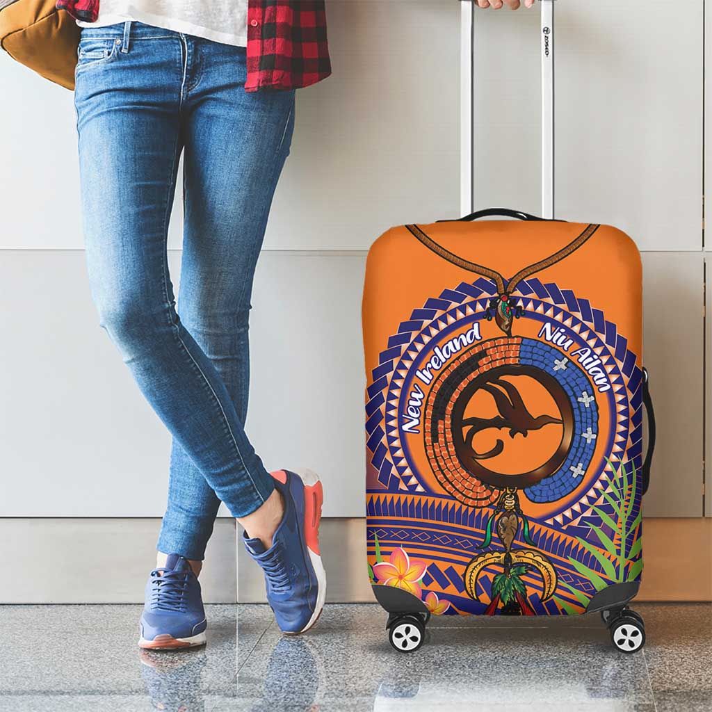 PNG New Ireland Province Luggage Cover Niu Ailan Necklace Polynesian Tattoo LT14 - Polynesian Pride
