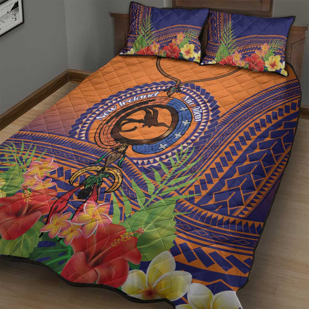 PNG New Ireland Province Quilt Bed Set Niu Ailan Necklace Polynesian Tattoo LT14 - Polynesian Pride