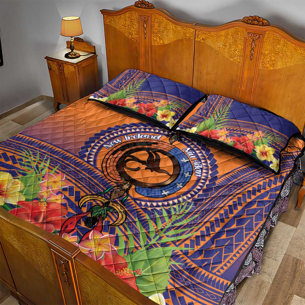 PNG New Ireland Province Quilt Bed Set Niu Ailan Necklace Polynesian Tattoo LT14 - Polynesian Pride