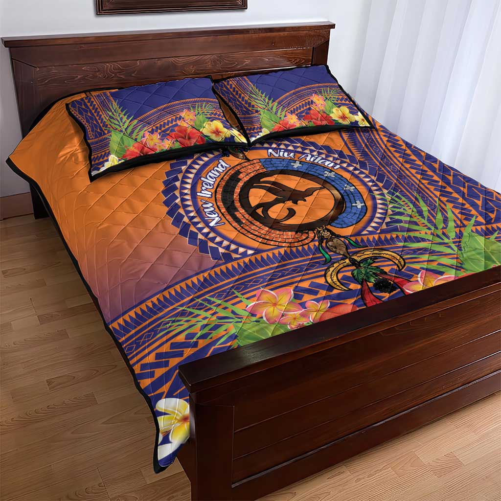 PNG New Ireland Province Quilt Bed Set Niu Ailan Necklace Polynesian Tattoo LT14 - Polynesian Pride