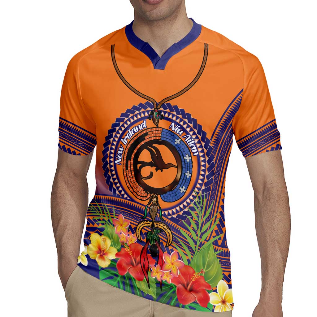 PNG New Ireland Province Rugby Jersey Niu Ailan Necklace Polynesian Tattoo LT14 - Polynesian Pride