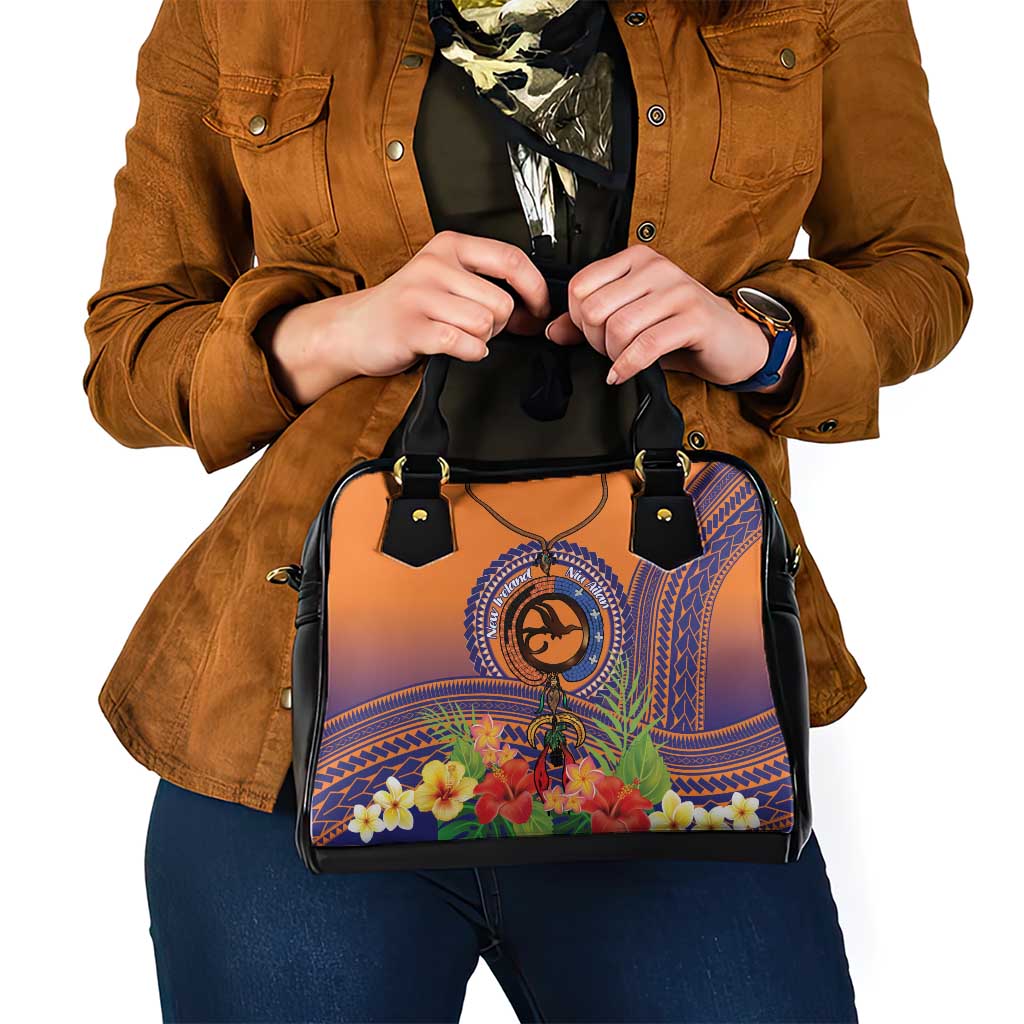 PNG New Ireland Province Shoulder Handbag Niu Ailan Necklace Polynesian Tattoo LT14 - Polynesian Pride