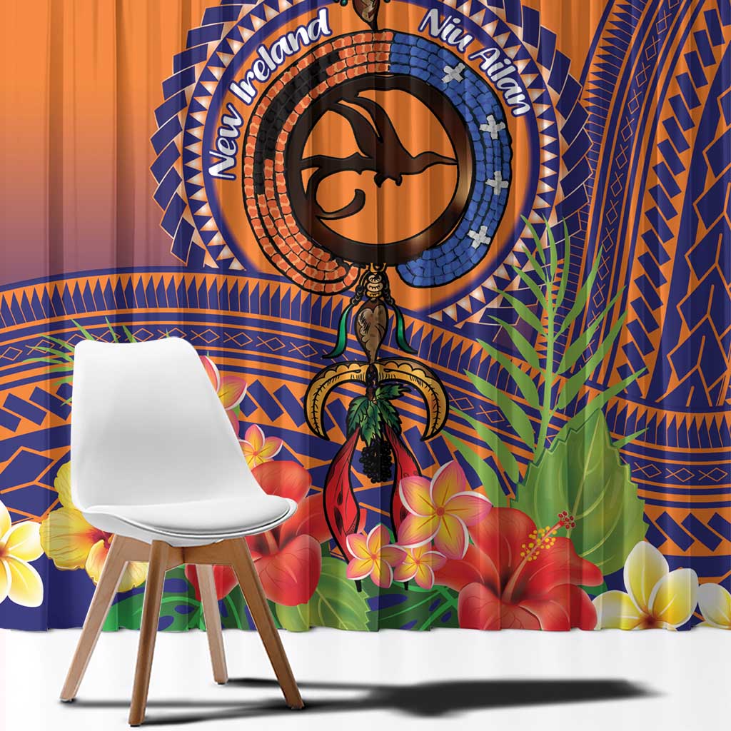 PNG New Ireland Province Window Curtain Niu Ailan Necklace Polynesian Tattoo LT14 - Polynesian Pride