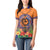 PNG New Ireland Province Women Polo Shirt Niu Ailan Necklace Polynesian Tattoo - Polynesian Pride