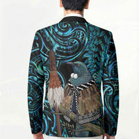New Zealand Tui Bird Taiaha Blazer Maori Weapon Paua Shell Mix Silver Fern