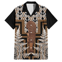 Wahaika New Zealand Family Matching Mermaid Dress and Hawaiian Shirt Maori Weapon Kowhaiwhai Fern Poutama Motifs