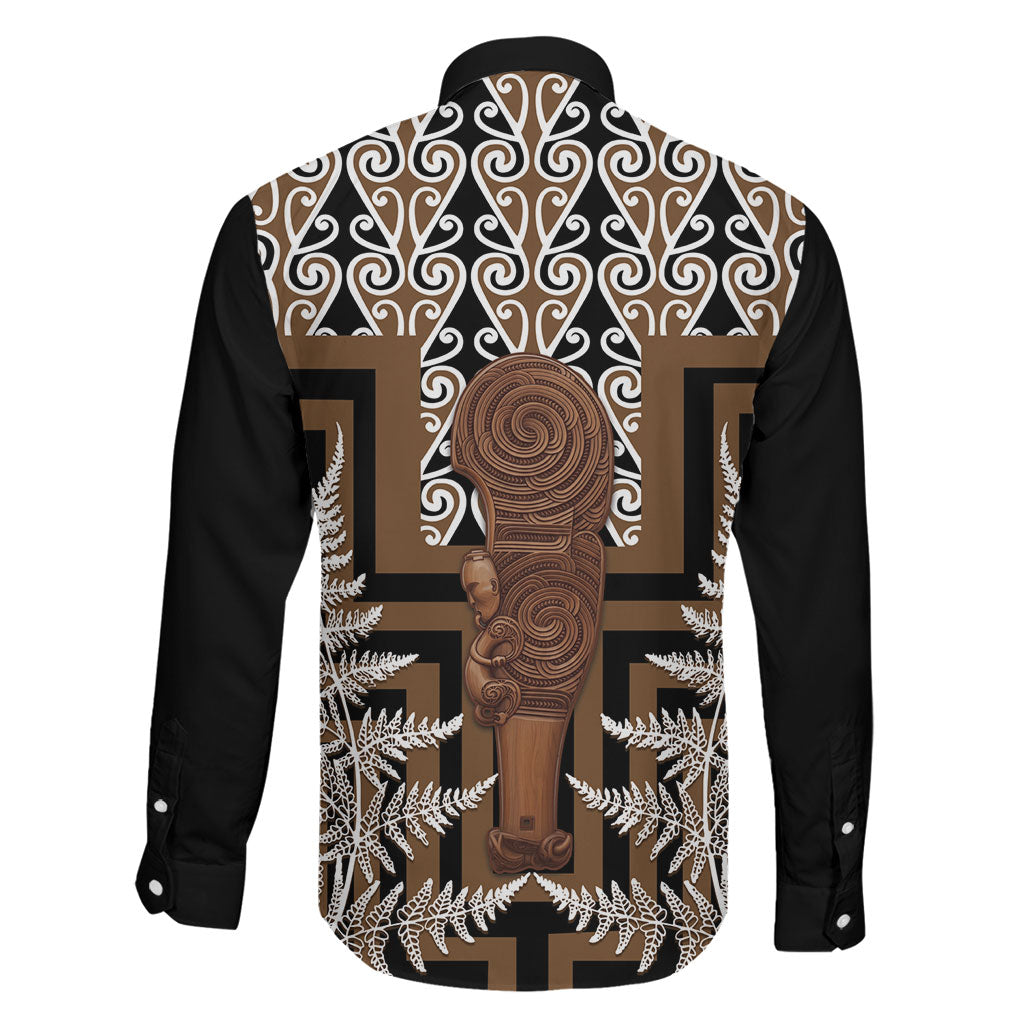 Wahaika New Zealand Family Matching Mermaid Dress and Hawaiian Shirt Maori Weapon Kowhaiwhai Fern Poutama Motifs