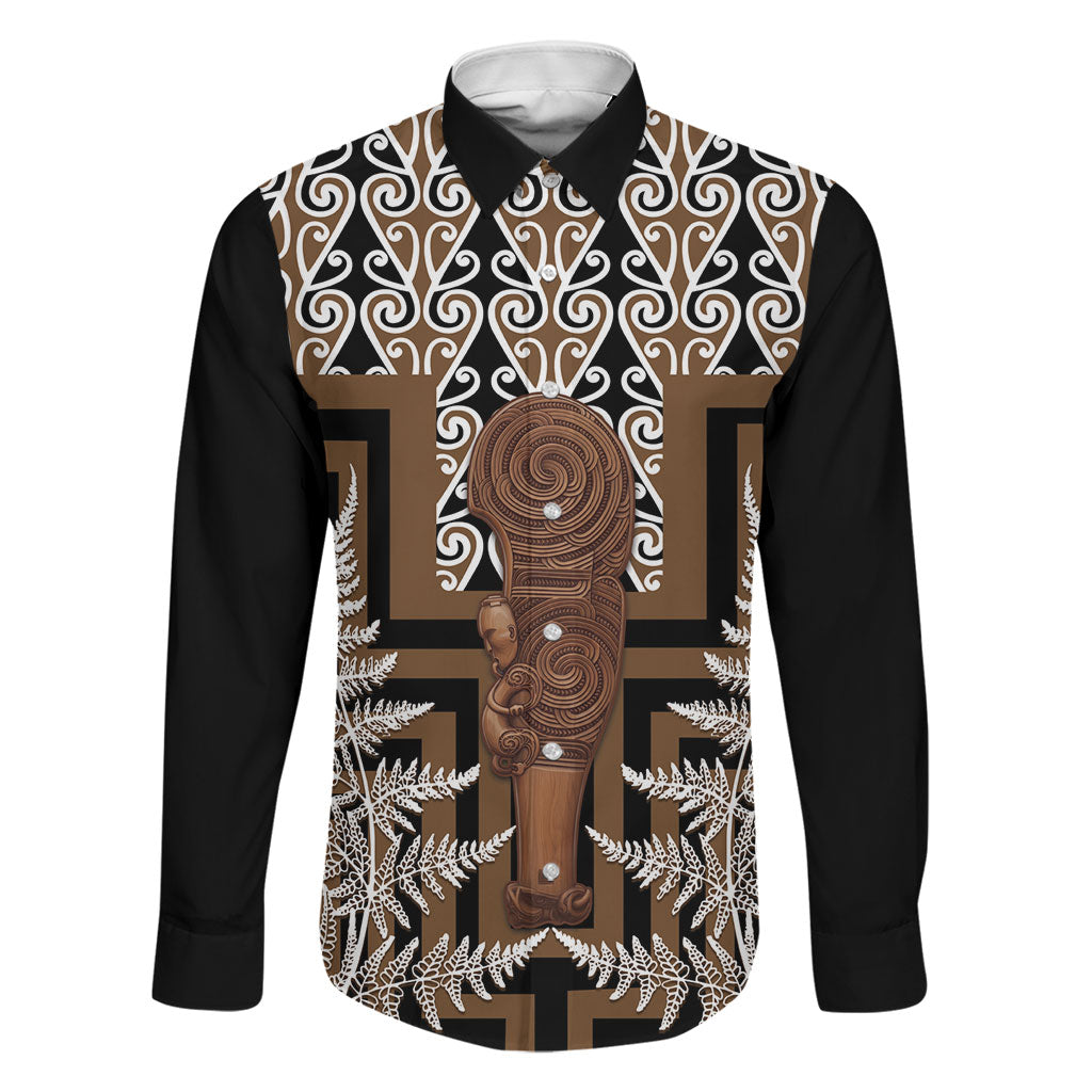 Wahaika New Zealand Family Matching Puletasi and Hawaiian Shirt Maori Weapon Kowhaiwhai Fern Poutama Motifs