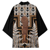 Wahaika New Zealand Kimono Maori Weapon Kowhaiwhai Fern Poutama Motifs