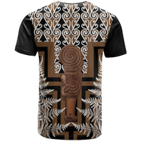 Wahaika New Zealand T Shirt Maori Weapon Kowhaiwhai Fern Poutama Motifs